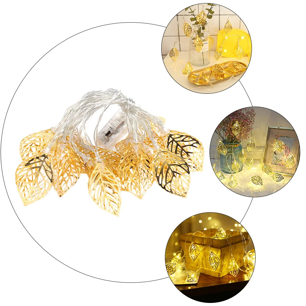 1 قطعة سلسلة أضواء Led ذهبية تصميم مجوف تعمل أضواء الجنية الزخرفية للمنزل حديقة حفلة عيد الفصح #2