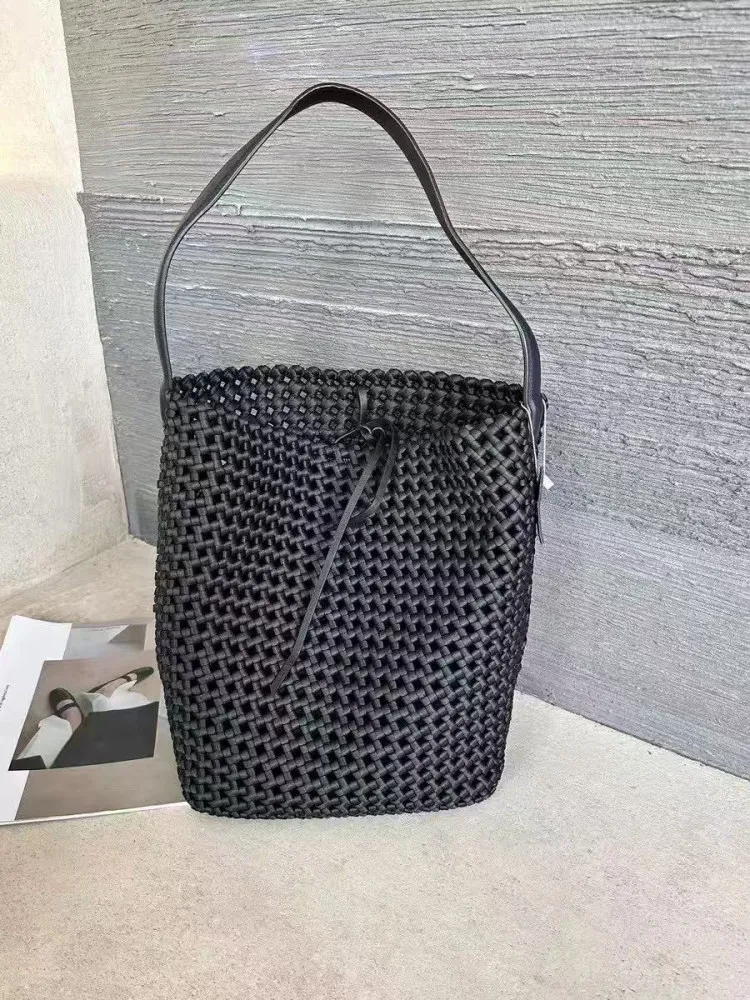 

Handwoven Large Capaci Buet Bag Tote Underarm Nylon Me Commuter Versatile Women's Handbag Single oulder Carrng