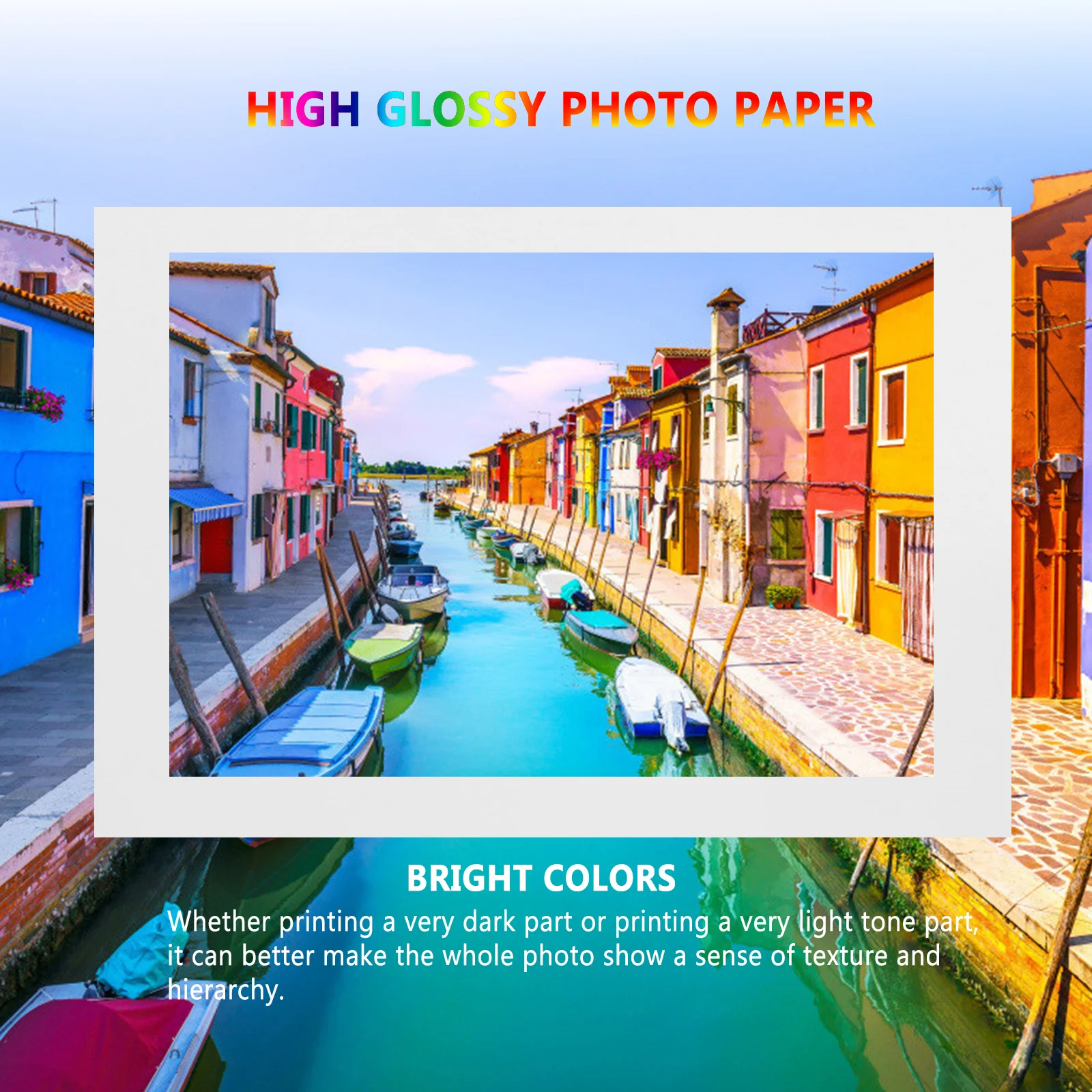 

120pcs Photo Paper High Glossy Waterproof Printer Sheets Ream Photographic Papers Professional Quality