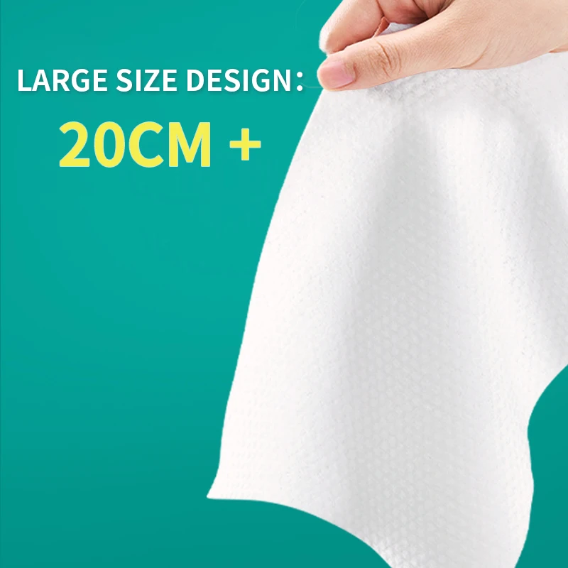 10 Pack 300 Pcs Disposable Facial Tissue 100% Cotton Tissue Soft Thick Dry Wipe Reusable Wet Dry Makeup Non-Woven Facial Tissue