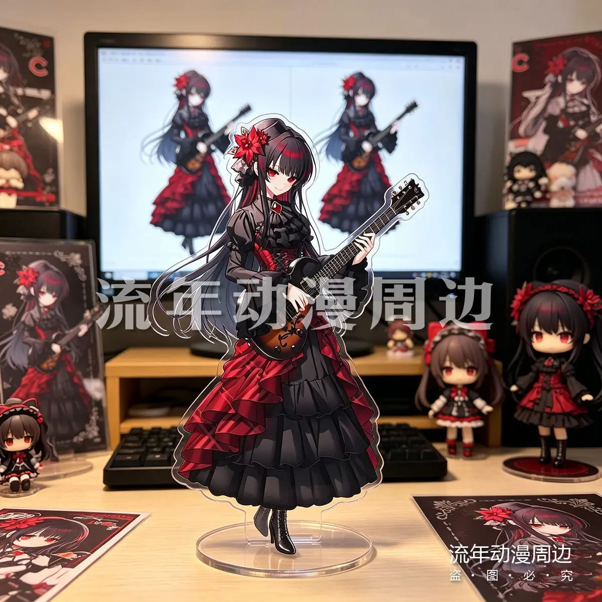 15cm ‌Anime Doujin Stand Figure Magical Girl Witch Trial Acrylic Model Plate Cosplay Collection Desktop Decor Gifts New TTS