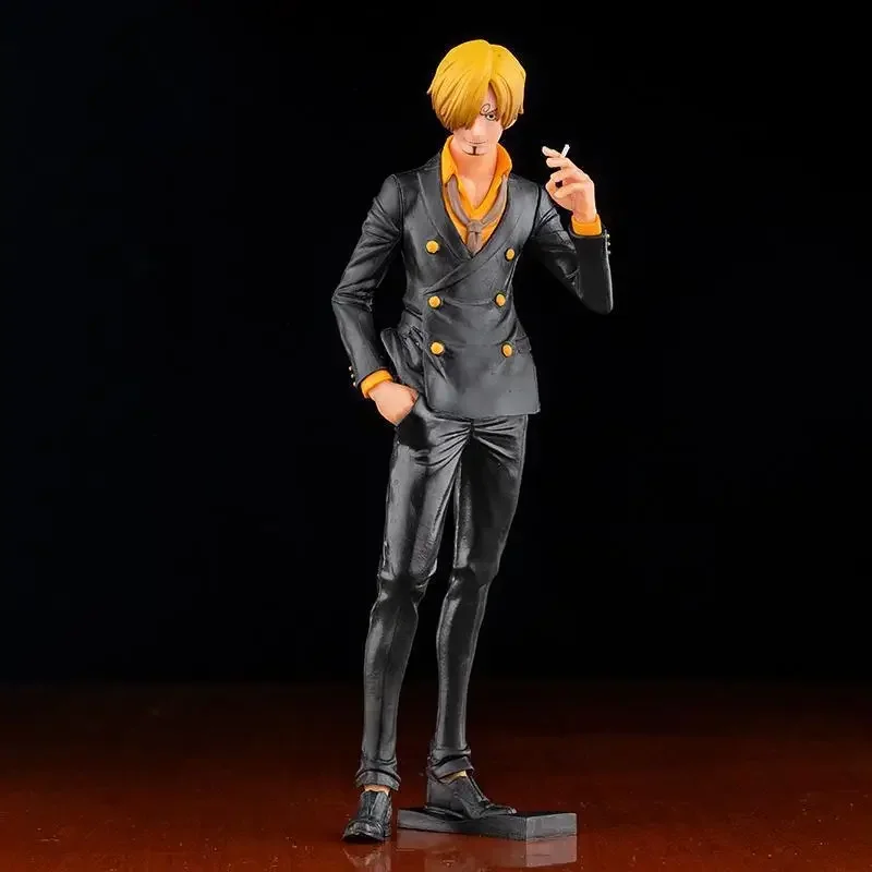 Bandai One Piece Vinsmoke Sanji Figur PVC Actionfiguren Sammlung Modell Spielzeug für Kinder Weihnachten Geburtstagsgeschenke 28 cm