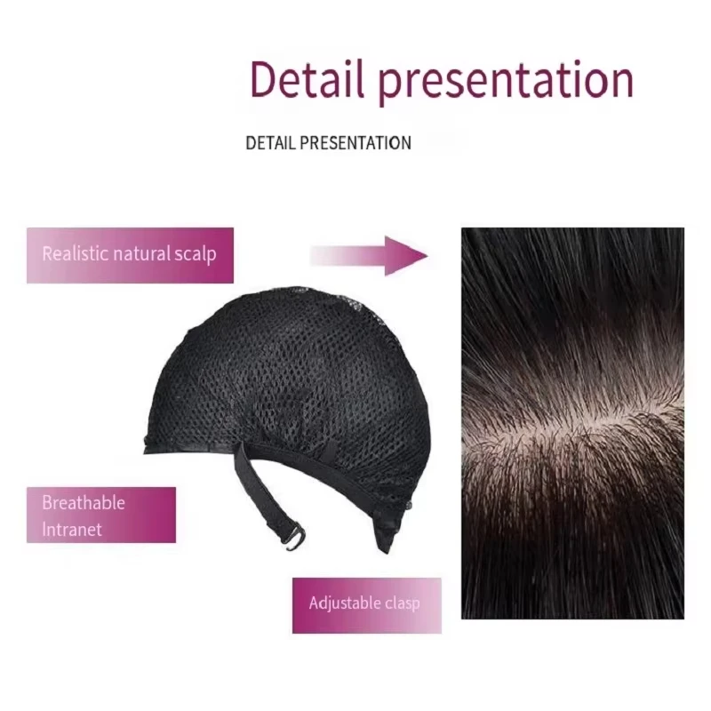 Black synthetic wig with big waves for party, Halloween cosplay, everyday use, high-temperature hair accessory