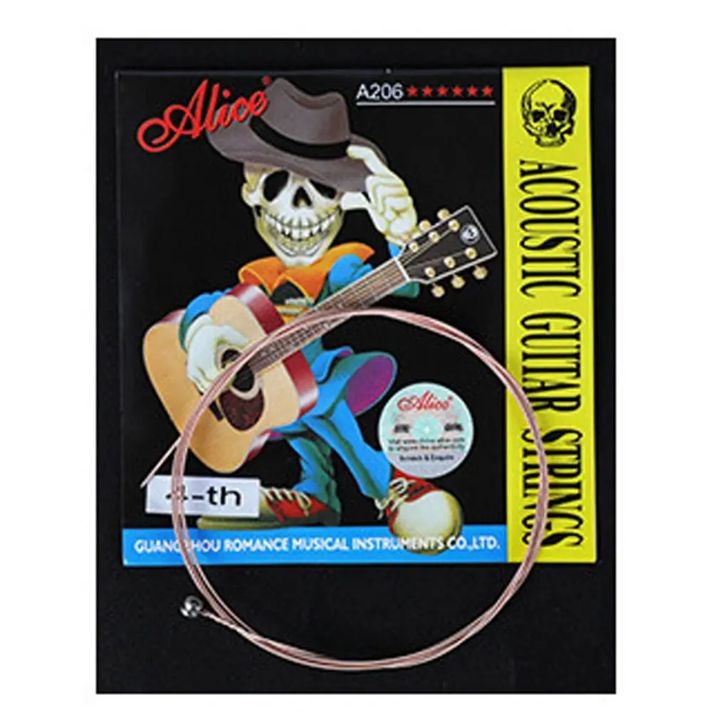

A206 Series Alice Guitar Strings 0.11inch 0.28mm Acoustic Guitar Strings Good Sound Steel Guitar 6 Strings