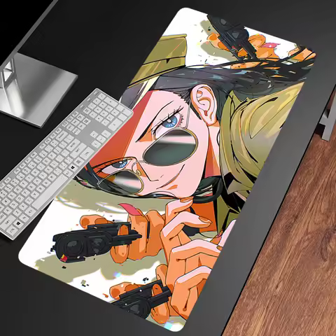 Mouse Pad Non-Slip Gaming Rubber Mouse Computer Keyboard Mats Game accessories PC carpet O-ONE PIECES N-Nico·Robin Mousepad XXXL