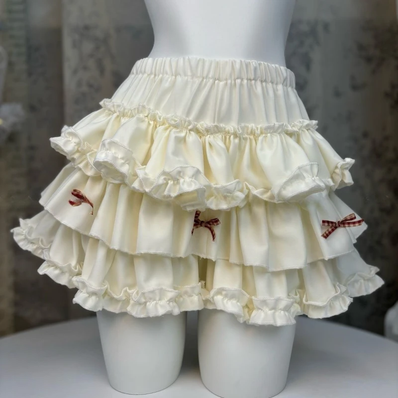 

2026 Summer New Hot Selling Ballet Style Sweet Lace Girl Slim Fit Lace Fluffy Skirt Lolita