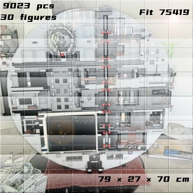 Blocs de construction de la série UCS Star Wars, édition avancée premium, 9023 pièces, jouet d'assemblage, décoration de collection pour les fans