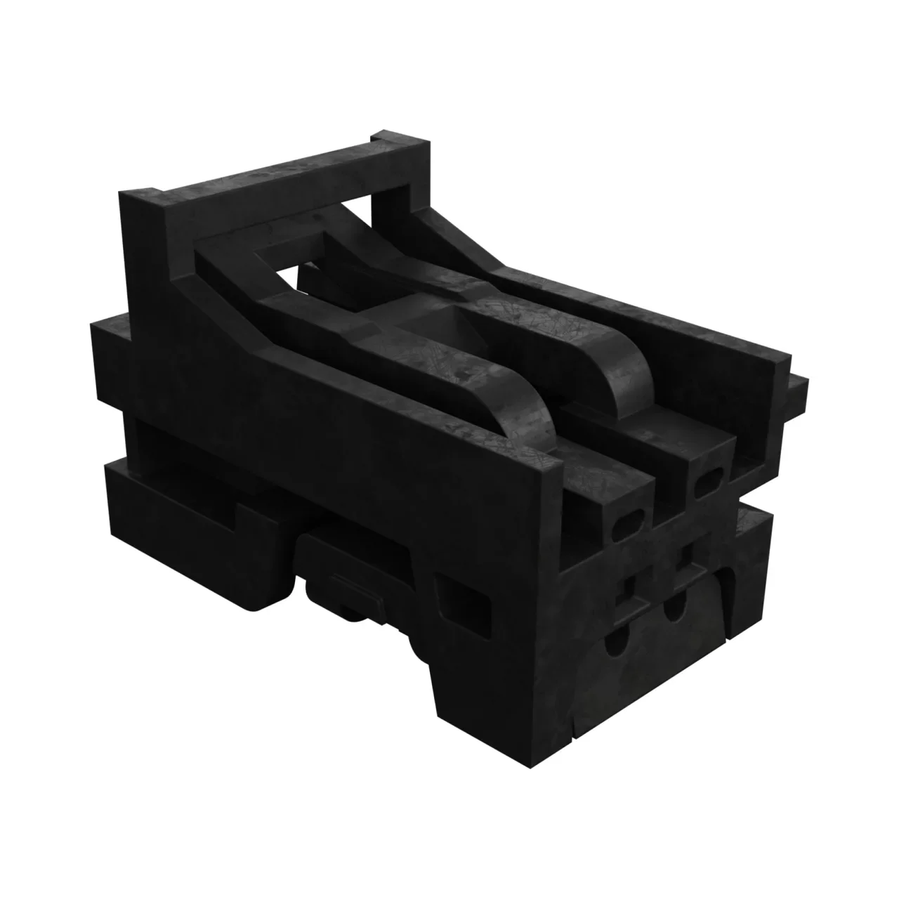 (20-100pcs) 0347910020 MOLEX Mini50 Unsealed Receptacle Single Row Bridged 2 Circuits Polarization Option A Black 347910020