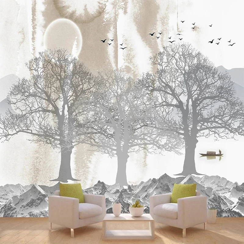 Custom 3D Mural Abstract Artistic Conception Forest Landscape Wallpaper For Living Room Bedroom TV Background Home Decor Fresco