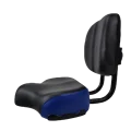 Blue and black