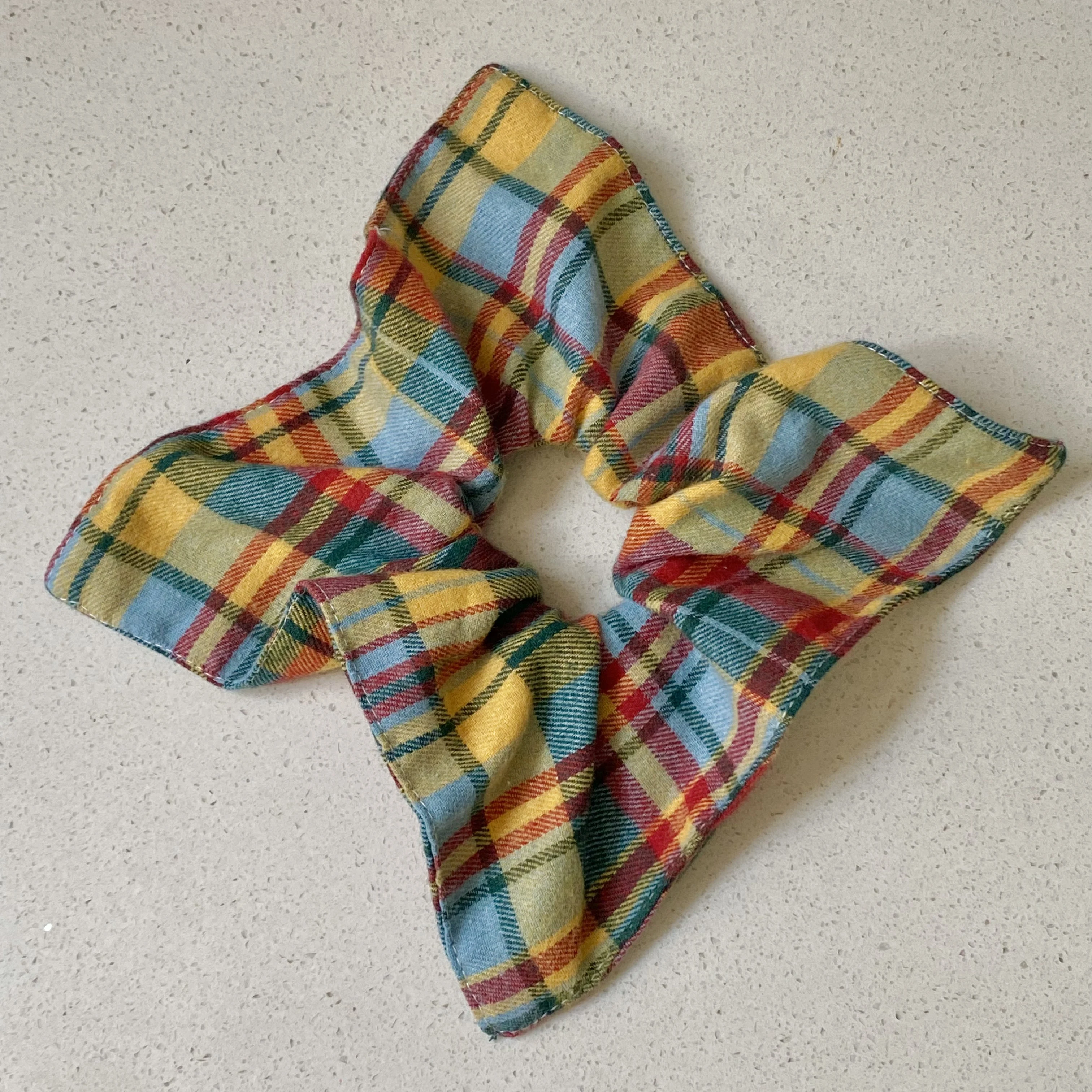 1-teiliges buntes kariertes Haargummis-Set, stilvoller Haarschmuck für Frauen, niedliche Haargummis für den Alltag und Partykleidung – Detail 4