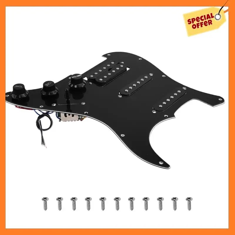 

AD08-Silence Switch Equipped SSH Guitar Pickguard And Wiring Setup For ST Electric Guitar Double Coil Pickup