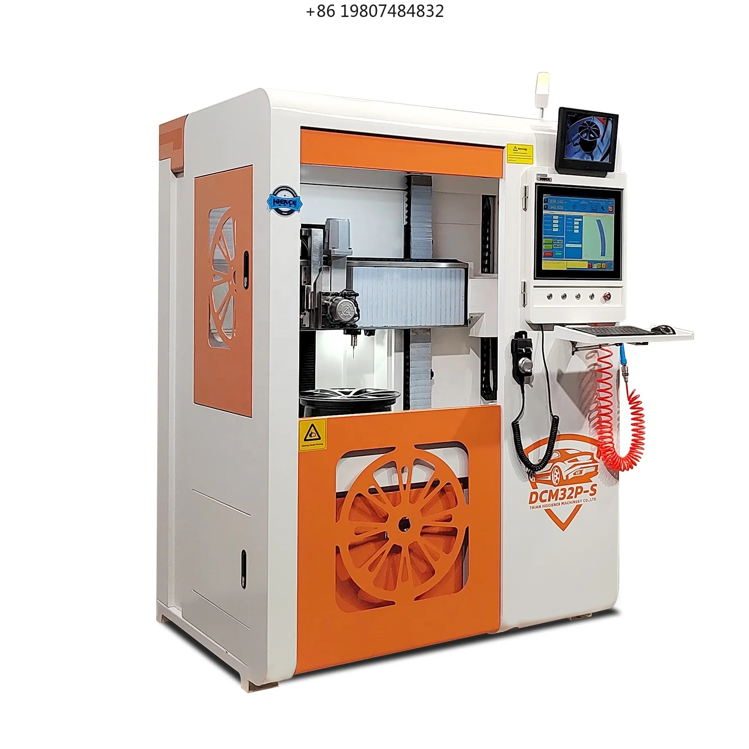 Repair Cnc Lathe for Sale Diamond Cutting Tools DCM32P-S Automatic Wheel Repair Machine Alloy Aluminum Wheel