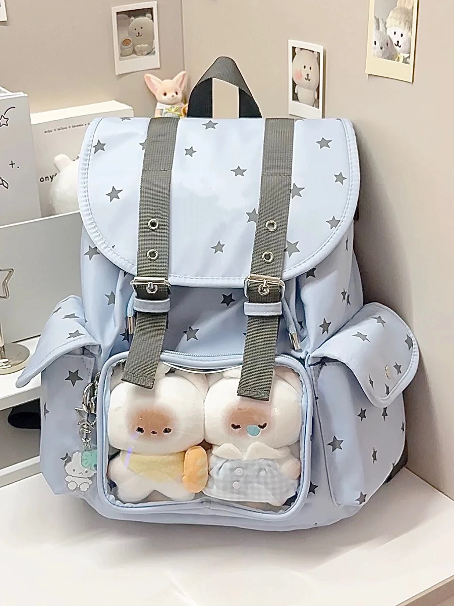 

Корейский ретро-рюкзак Sle Star, большой вместительный студенческий школьный рюкзак, повседневная сумка для отдыха, городской молодежный рюкзак Sle Bapa