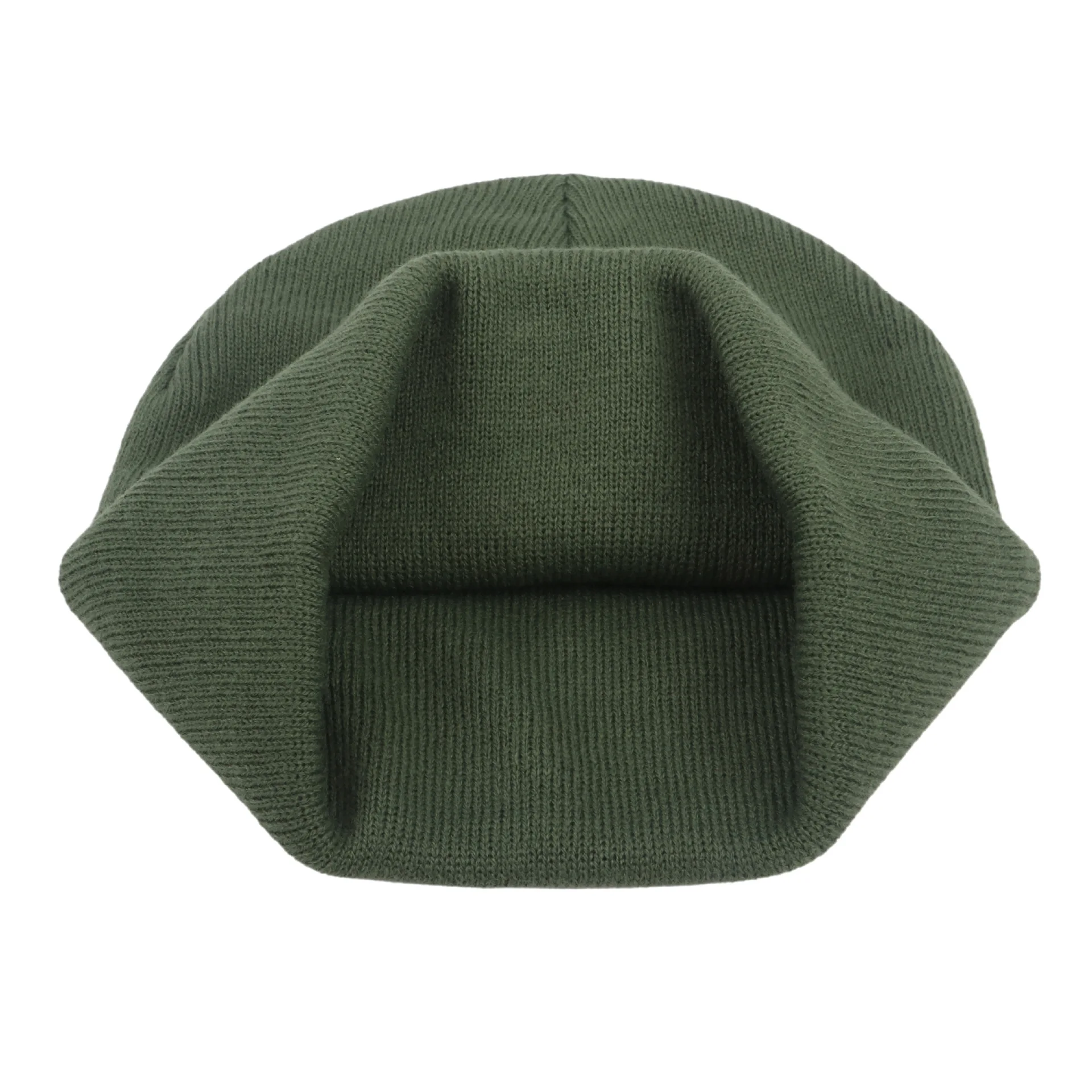 Winter Beanie Cap with Leather Patch, DIY Logo, Sign Your Name, Knitted Hat, 2-Layer, Warm, Men, Women, Boy, Girl (parent-child)