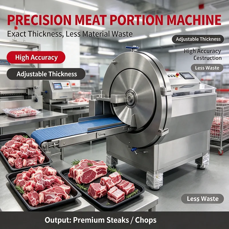 Frozen Meat Bone Saw Machine Stainless Steel Automatic Adjustable Thickness Rib Cutter Pig Sheep