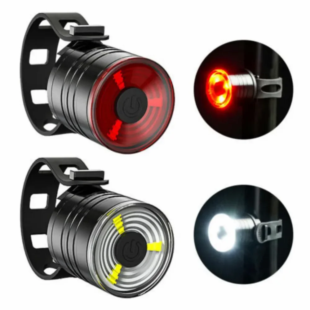 LED Bicycle Rear Light Waterproof MTB Bike Taillights 3 Lighting Modes Helmet Light Night Riding Warning Bike Light Rear Light