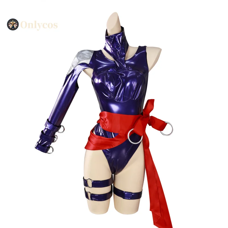 

Game Rivals Psylocke Cosplay Costume Halloween Party Gorgeous Women Uniform Accessories Props Complete Set Onlycos