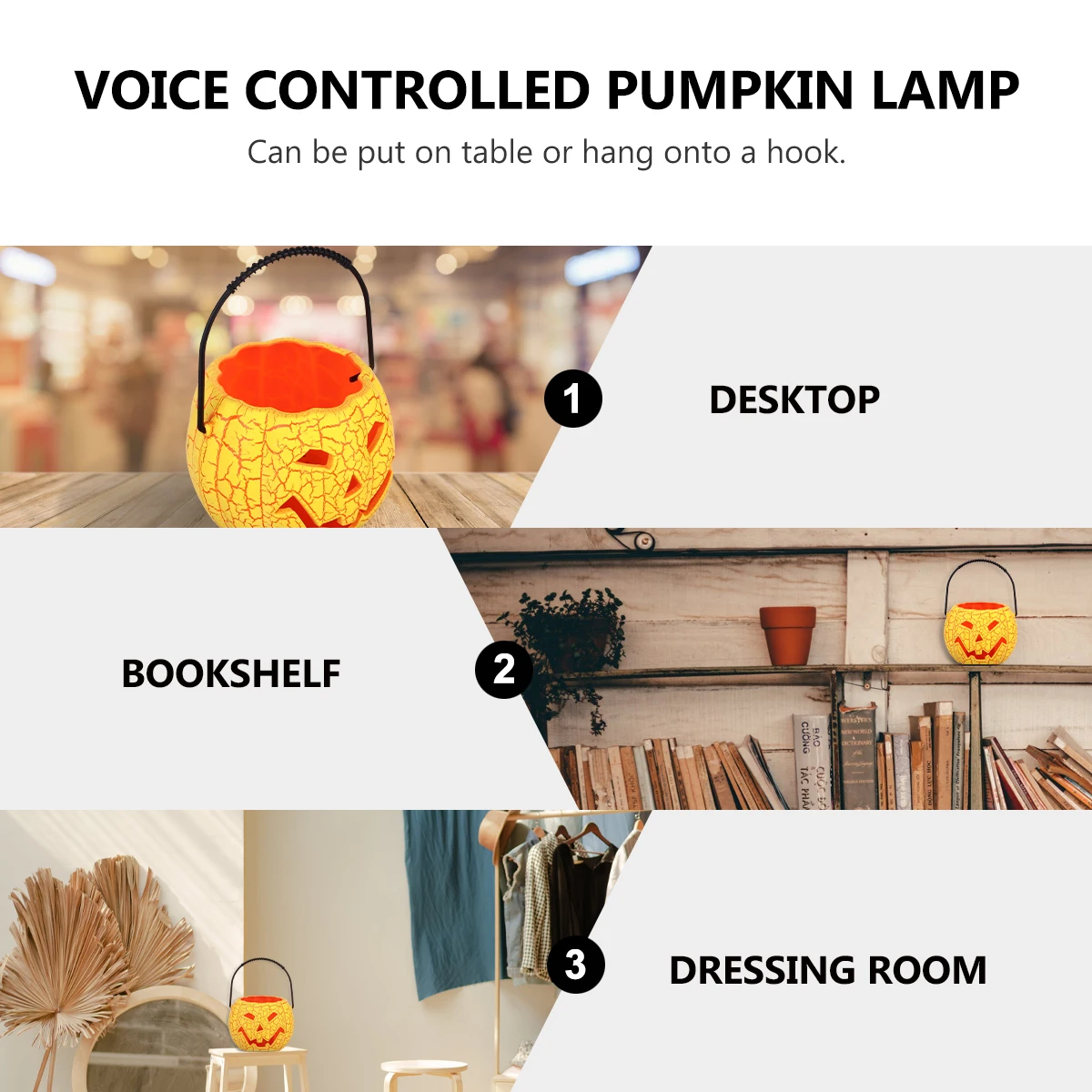 

Pumpkin Lamp Control Halloween Hanging Lights Decorative Plastic Child Decorative Lamp Pumpkin Lantern Warm Atmosphere