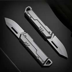 Multifunctional sharp household fruit knife portable self-defense outdoor knife mini unpacking high hardness folding knife