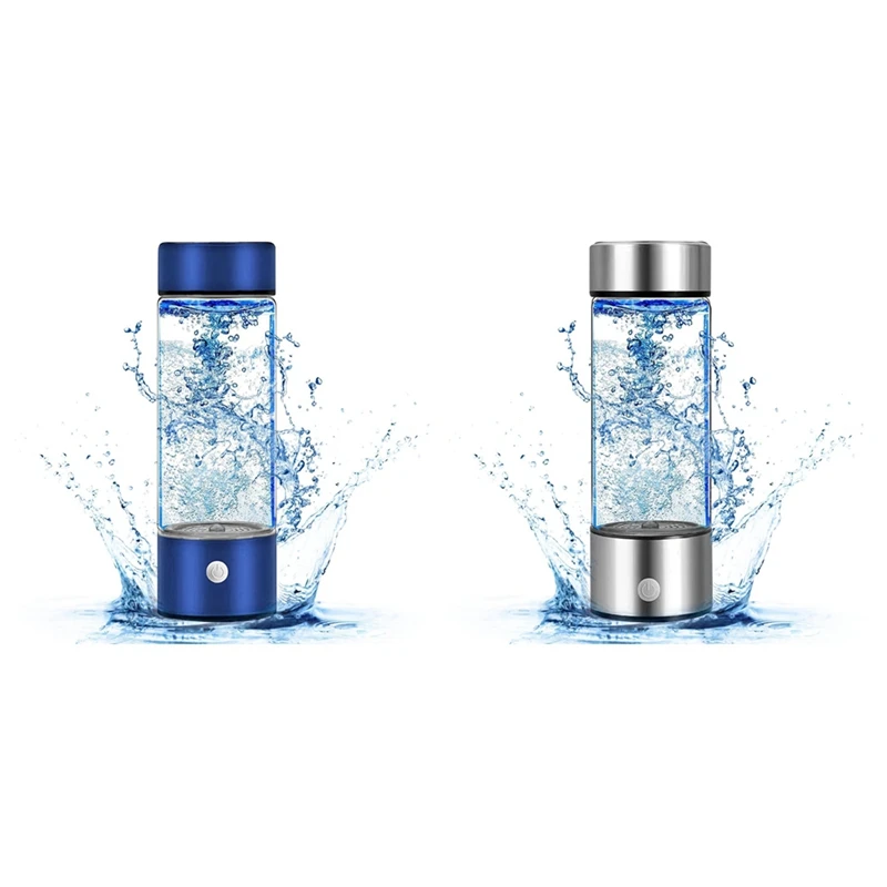 

Rechargeable Hydrogen Water Bottle Portable Hydrogen Water Machine Generator For Home, Office, Travel 2Piece