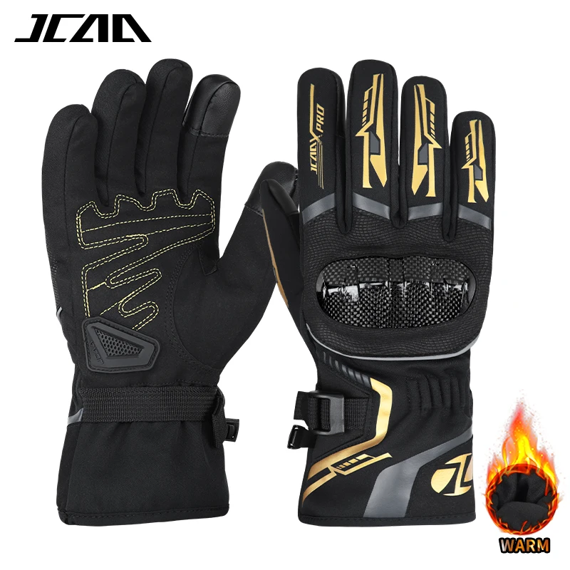 شتاء جديد مقاوم للماء دراجة نارية قفازات دافئة موتو الكربون قفازات واقية شاشة تعمل باللمس موتو Guantes دراجة نارية قفازات ركوب الخيل #3