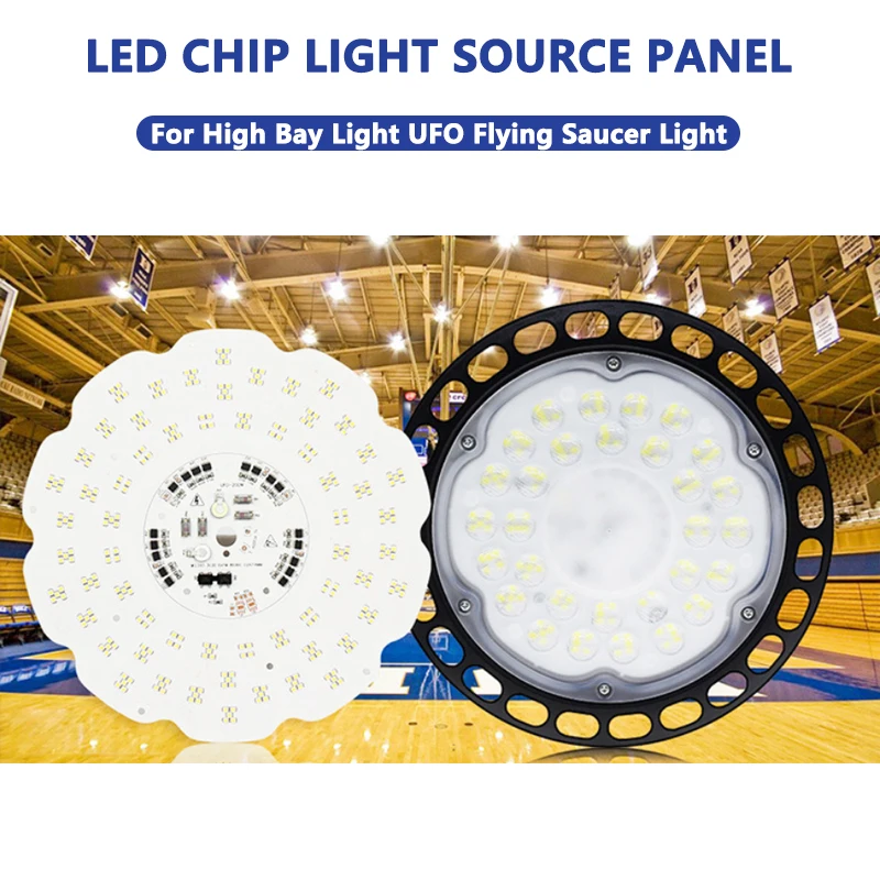 100W 150W 200W AC220V High Voltage Linear Driver-Free LED 3030 DOB Light Source Board for UFO High Bay Garage Lamp Plant Lights