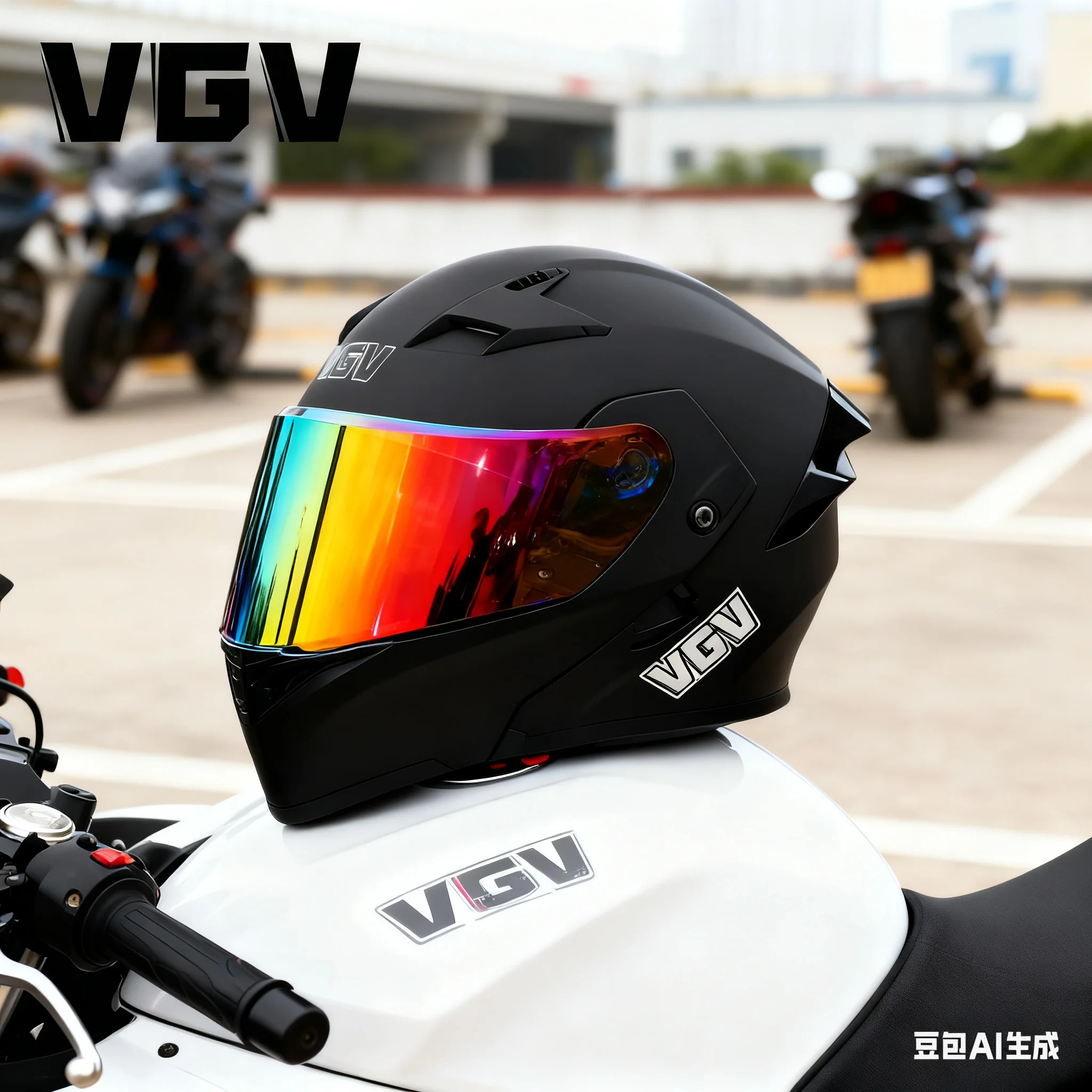 

VGV 91 double lens flip up helmet DOT Approved Full Face Helmets Motorbike Protective Gear Men Women Flip Up Helmet Motorcycle