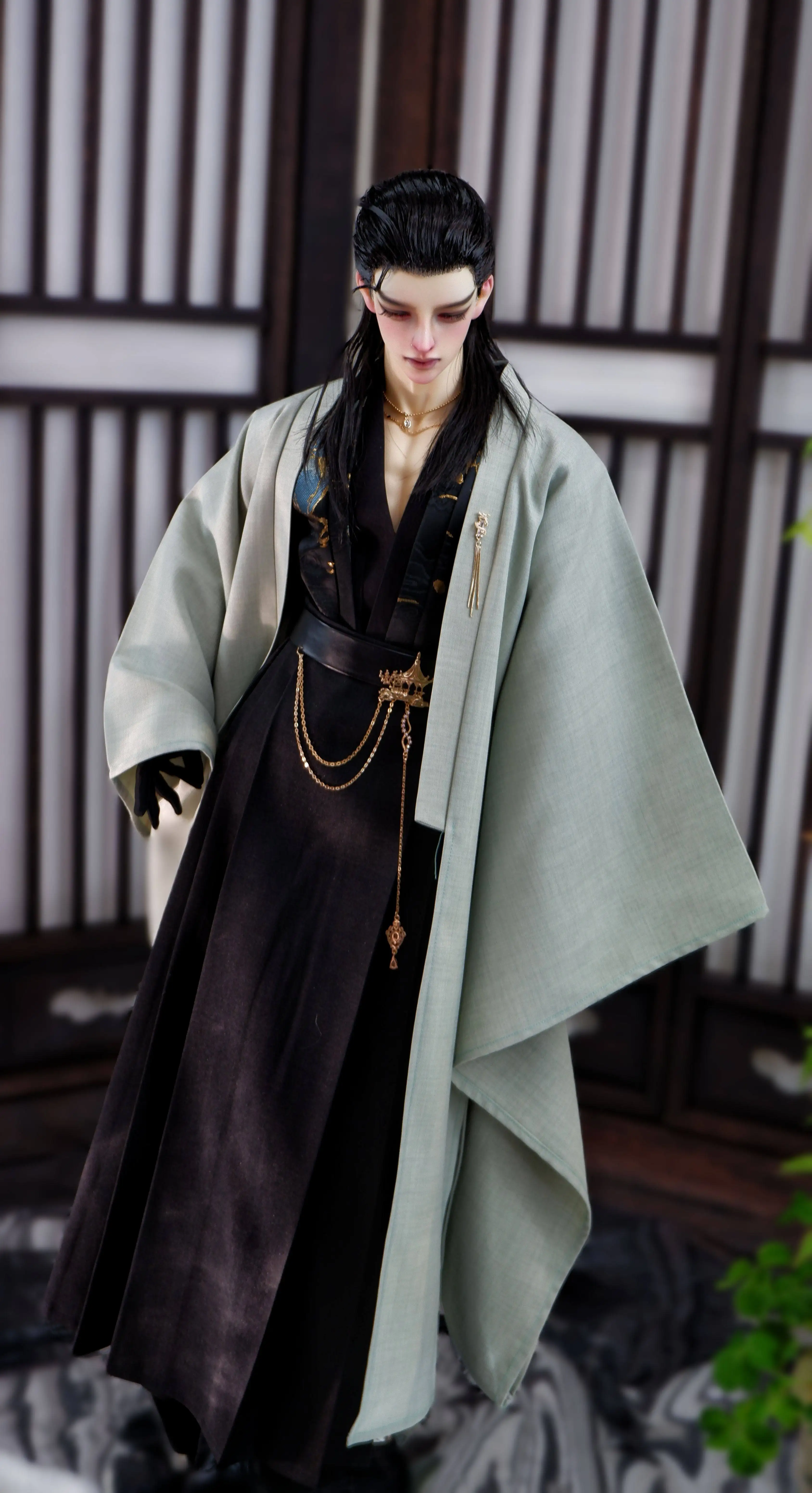 1/4 1/3 BJD Hanfu Ancient Costume Robe Warrior Outfit For SD13 POPO68 Longhun73 ID75 Strong Uncle Doll Clothes Accessories A2194