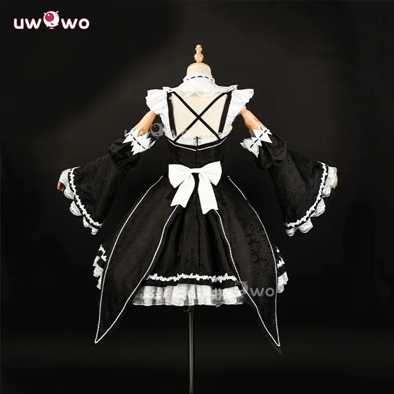 AD1 UWOWO Collab Series: Remm Косплей Re: Zero Lost in Memoriess RemM Косплей Костюм Горничной Костюм на Хэллоуин5@rD~
