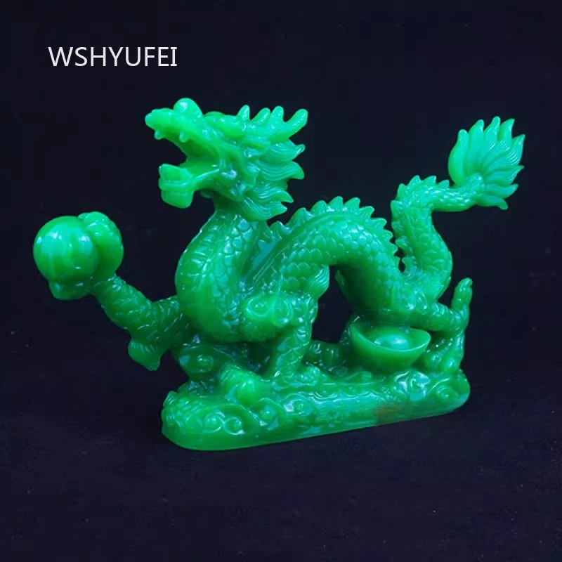 Dragon Ornament Home Qinglong Crafts Dragon Shaped Living Room Entrance Decoration Resin Five Claw Dragon Decoration