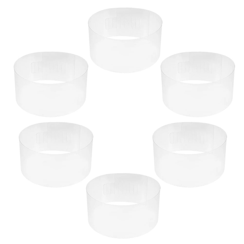 6PCS Conical Basin Hat Inner Support Transparent Plastic Adjustable Buckle Longlasting Display Stand Baseball Cap Shaper
