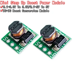 5pcs DC-DC 0.9-3.3V to 3.3V 500mA 0.9-5V to 5V Mini Step Up Boost Power Module DC to DC For Arduino Voltage Converter Module