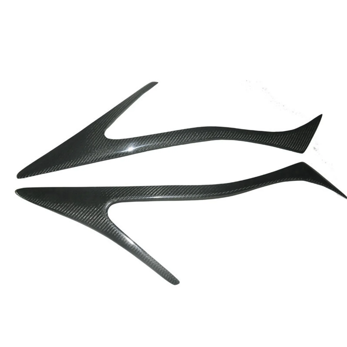 Real Carbon Fiber Eyelids Eyebrows Lids Headlight Trim Covers for Chevrolet Cruze 2010-2019