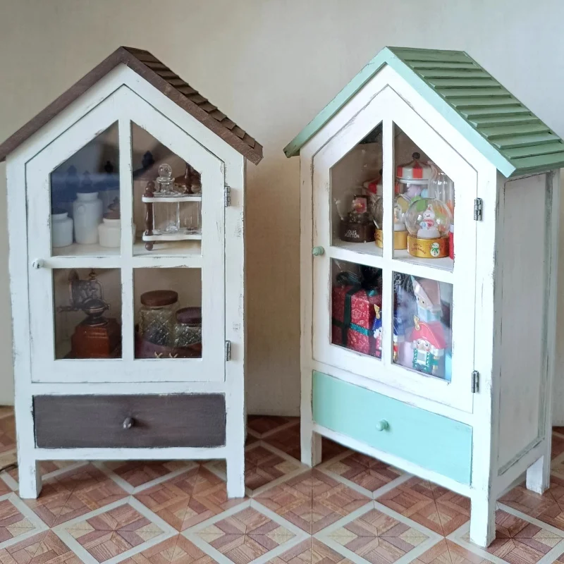 1:12 Mini Model Dollhouse Furniture Vintage Wooden Toy Cabinet Ornament Storage Rack Bjd Ob11 Gsc Blyth Lol dolls Miniature Prop