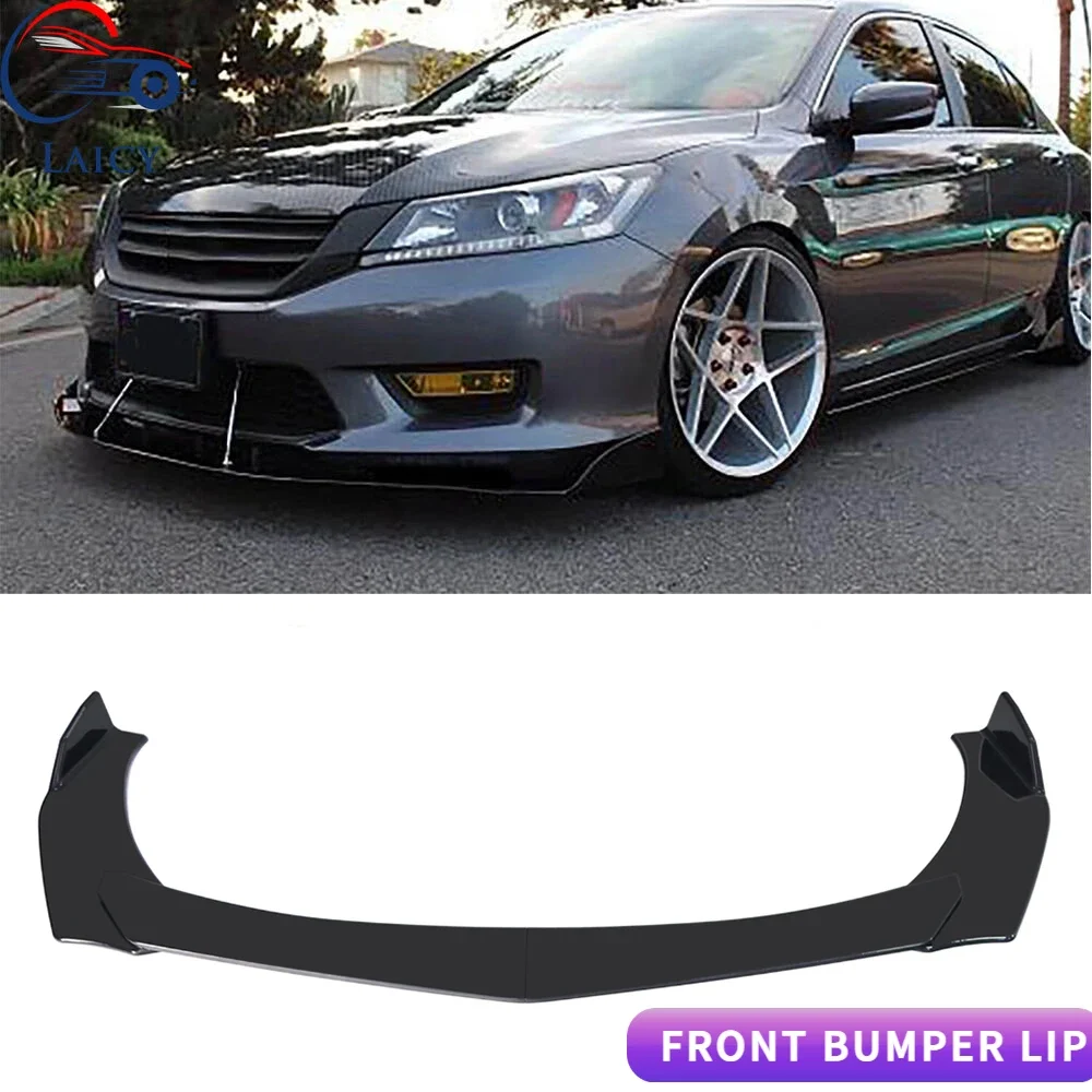 LAICY For Honda Accord 2013-2017 Front Bumper Lip Body Kit Canard Lip Diffuser Splitter Spoiler Anti Scratch Guard Body Shovel