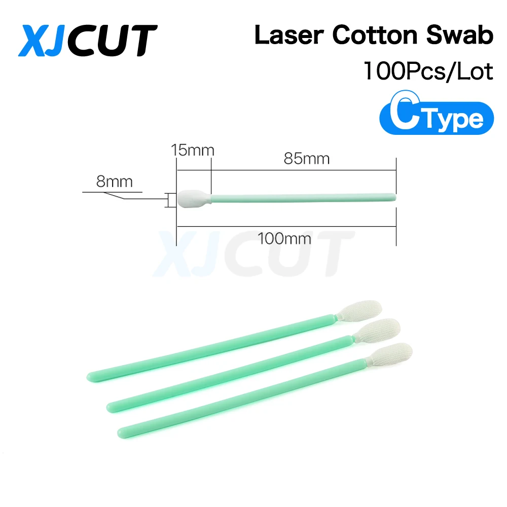 XJCUT 100ชิ้น/ล็อตขนาด160มม.121มม.100มม.70มม.ผ้าฝ้าย Nonwoven ฝุ่น Swab สำหรับทำความสะอาดเลนส์โฟกัสและป้องกัน Windows