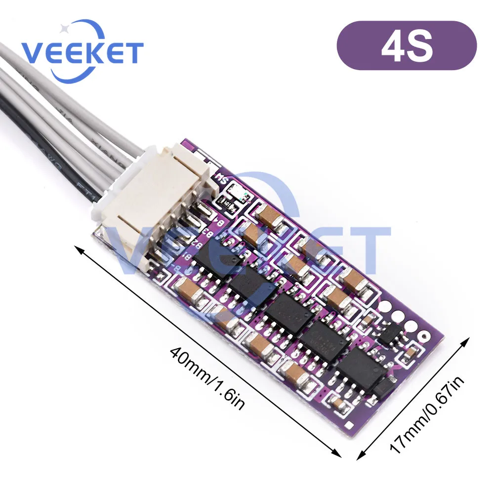 Scheda di ricarica della batteria al litio 1.5A scheda di protezione PCB del modulo di equalizzazione attiva della batteria al litio capacitiva