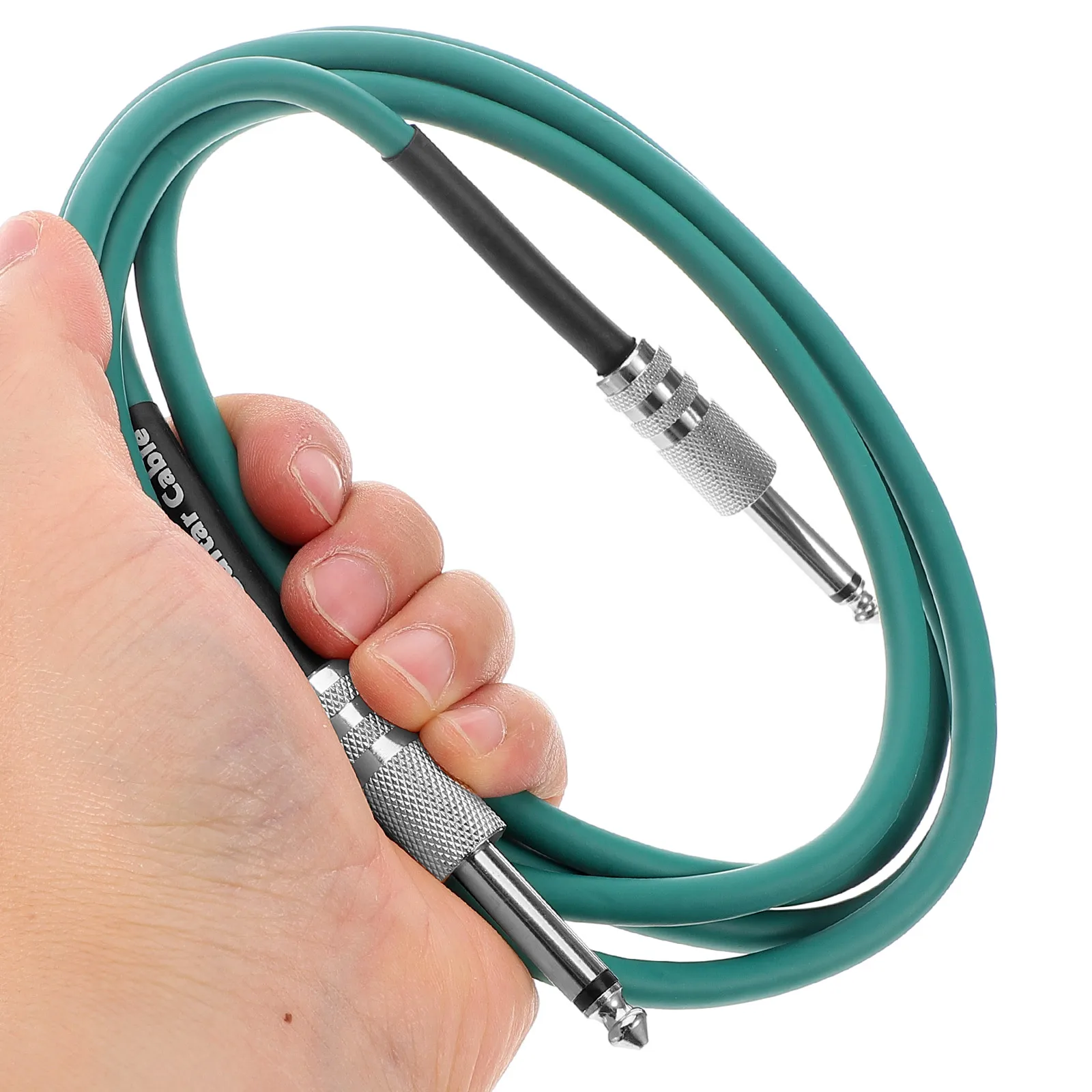 Cable de guitarra eléctrica, Cable de conexión de Audio con reducción de ruido de 6,35 Mm para instrumento de Pedal amplificador, parche de Audio resistente