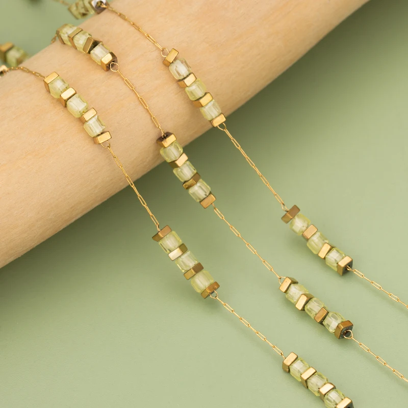 assoonas, C401, Kette, Edelstahl, Naturstein, nickelfrei, handgefertigt, Schmuckzubehör, DIY Armband Halskette, 1m/Stück – Detail 4