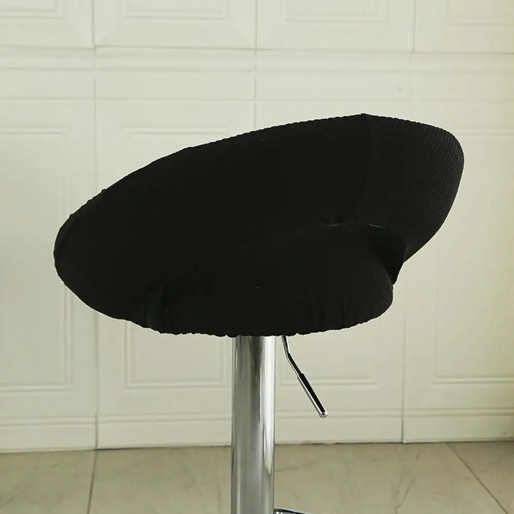 

Bar Stool Chair Cover High-Leg Chair Seat Case Slipcovers Irregular Chair Slip Semi Circular Chair Case Home Seat Protector Case