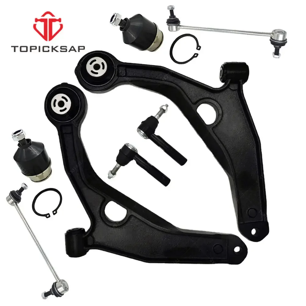 TOPICKSAP 8PCS Front Lower Control Arm Ball Joint & Sway Bar Link Kit For Dodge Avenger Chrysler 200 Sebring FWD 2007-2014