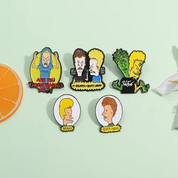 Cartoon Cartoon Characters Enamel Pins Cute Creative Metal Decorative Brooches Backpack Lapel Badge Jewelry for Friends Gift