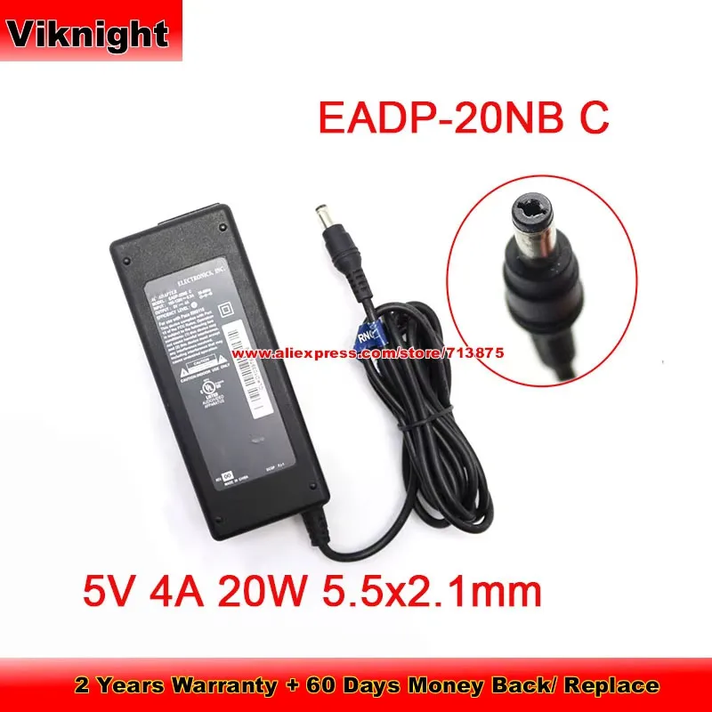 Genuine EADP-20NB C AC Adapter For Delta 5V 4A 20W 5.5 x 2.1mm Power Supply
