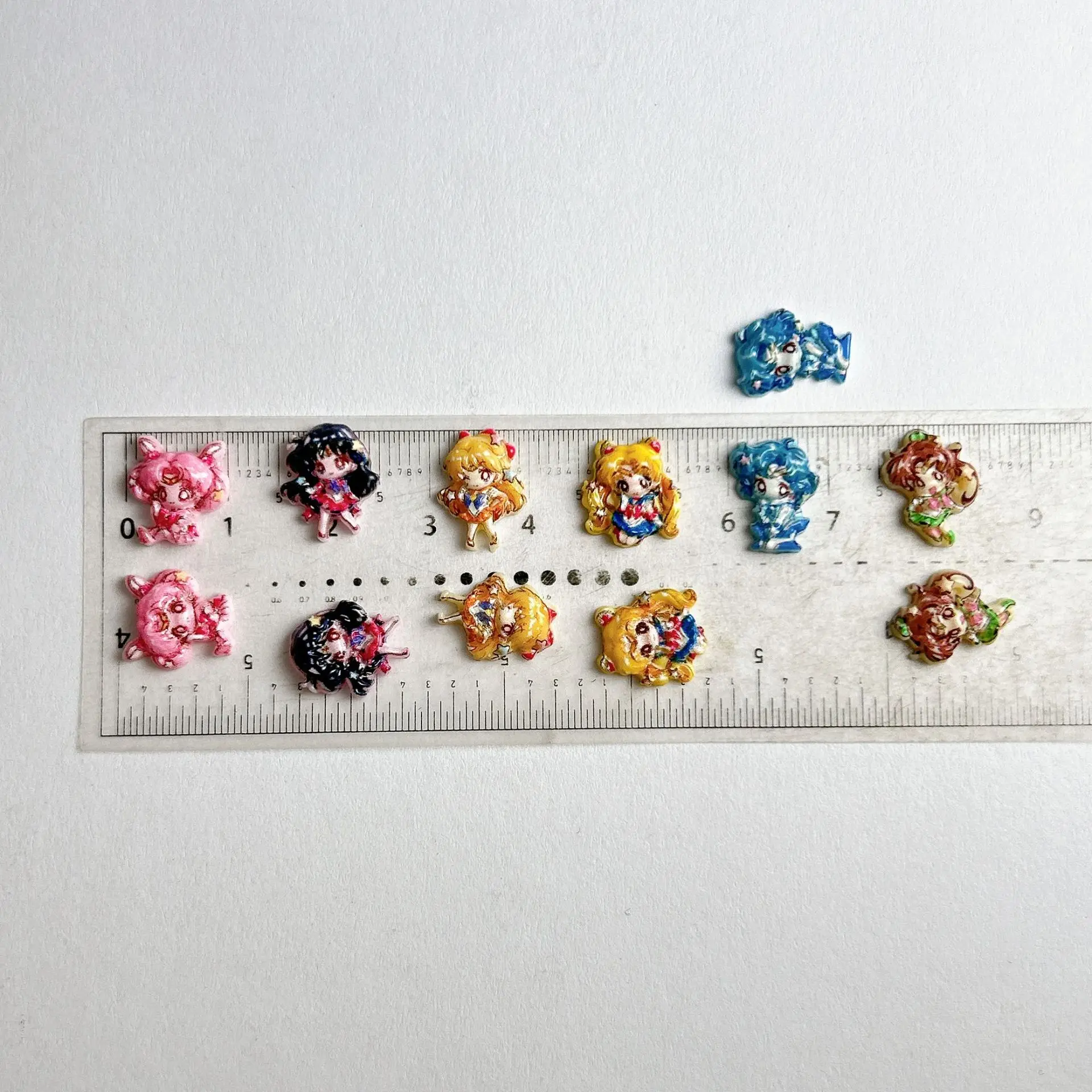 30/100pcs Cartoon for Sailor Moon Nail Accessories Cute Resin Wearing Armor Accessories Cream Gel DIY Accessories ﻿ - view 6