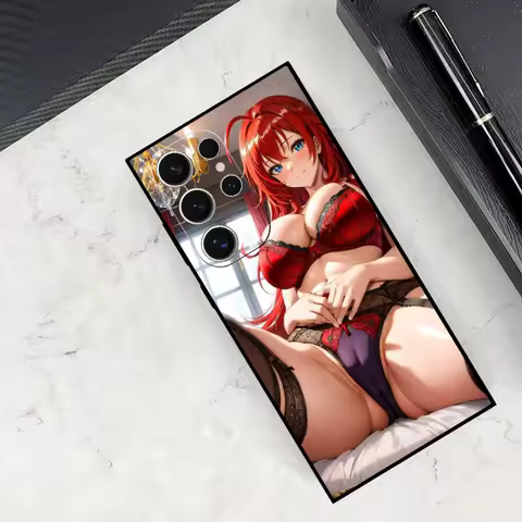 H_high S_school DxD Phone Case For Samsung Galaxy S24 S23 S22 S21 S20 Ultra FE Plus M55 M54 Black Case Cover