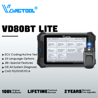 VDIAGTOOL VD80 BT LITE Car Diagnostic Tool Wireless 8 Inch OBD2 Scanner 31+ Resets ECU Coding Bi-directional CANFD DOIP FCA ﻿