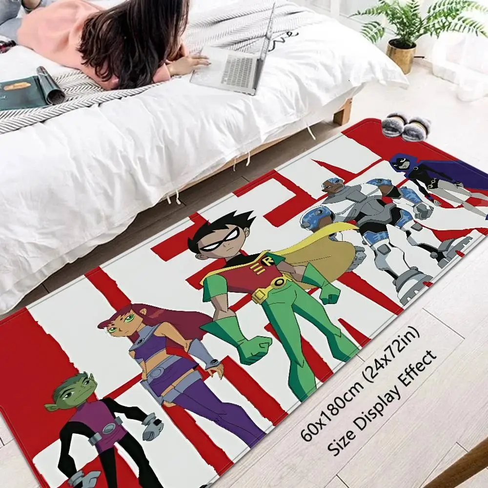 t-teen-t-titans-go-tapete-de-porta-antiderrapante-absorve-agua-almofada-de-tira-longa-tapete-de-cabeceira