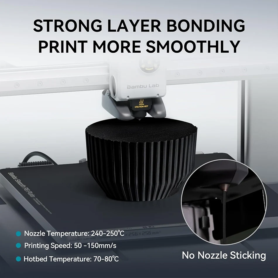 JAYO PETG-CF 3D Printer Filament 1.75mm PETG/PLA Carbon Fiber Filament High Impact Strength Heat-Resistant 3D Printing Materials view 5