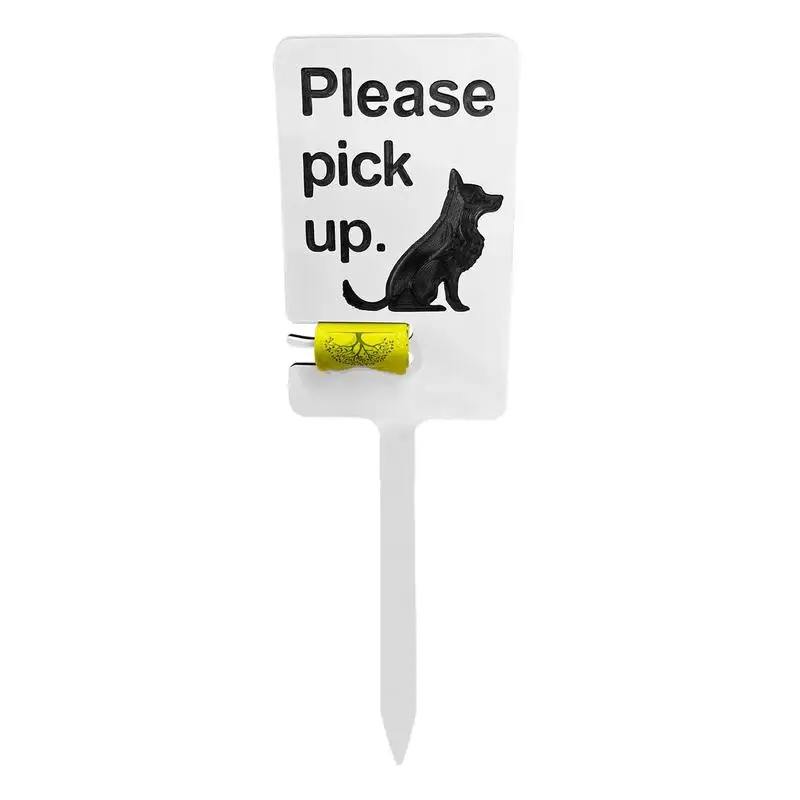 No Dog Poop And Pee Yard Sign Bold And Simple Yard Signs No Pooping Dog Signs Protective Tool-Free Setup Weather-Resistant